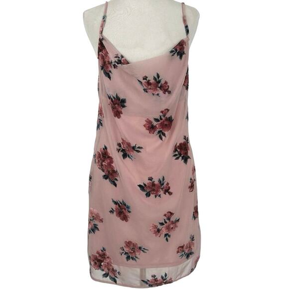 American Eagle Outfitters Dresses & Skirts - American Eagle Women Sleeveless Mini Pink Slip Dress Fairy Coquette Roses Medium